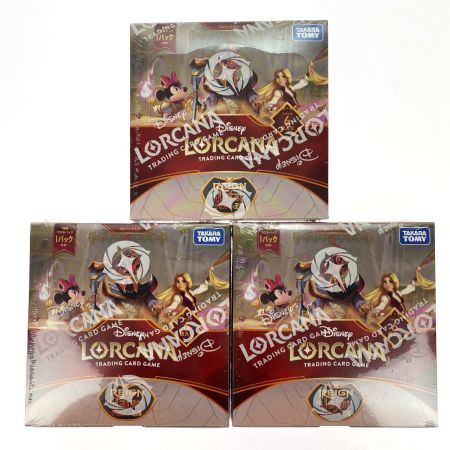   ディズニー・ロルカナ・TCG 日本語版 ブースターパック ジャファーの王権 3BOXセット 未開封品 シュリンク付き
