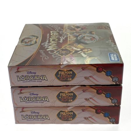   ディズニー・ロルカナ・TCG 日本語版 ブースターパック ジャファーの王権 3BOXセット 未開封品 シュリンク付き