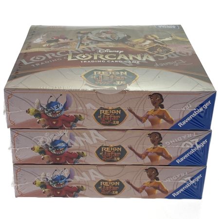   ディズニー・ロルカナ・TCG 日本語版 ブースターパック ジャファーの王権 3BOXセット 未開封品 シュリンク付き