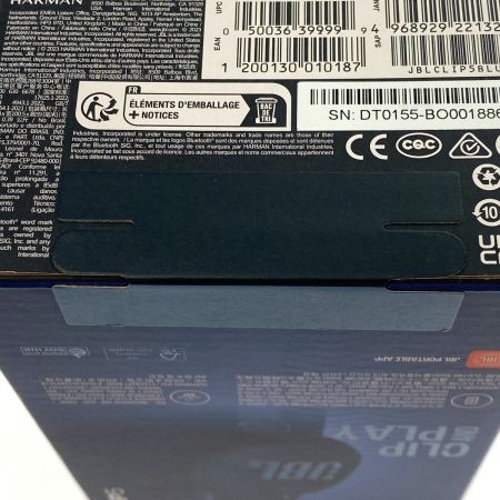  JBL ジェー・ビー・エル CLIP5 Bluetoothスピーカー JBLCLIP5BLU ブルー 未開封品