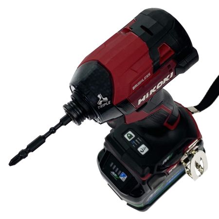  HiKOKI ハイコーキ 36V コードレスインパクトドライバ WH36DD 2XHRSZ レッド 充電器・充電池2個・ケース付