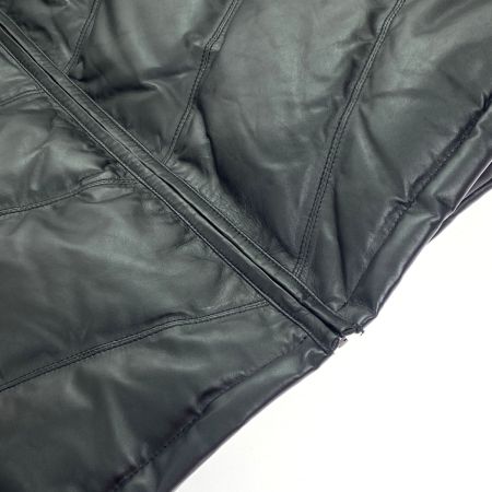  Oliver Brown オリバーブラウン レザーダウンジャケット 11271 ブラック LLサイズ メンズ
