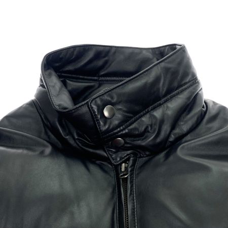  Oliver Brown オリバーブラウン レザーダウンジャケット 11271 ブラック LLサイズ メンズ