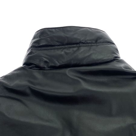  Oliver Brown オリバーブラウン レザーダウンジャケット 11271 ブラック LLサイズ メンズ