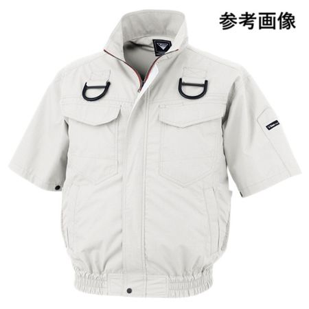  XEBEC ジーベック 空調服 ハーネス対応半袖ブルゾン XE98107 シルバーグレー サイズLL 未使用品
