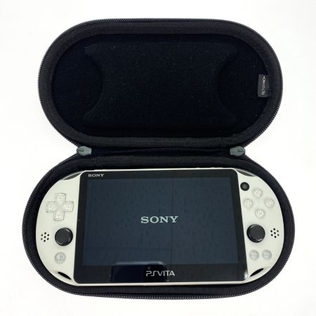  SONY ソニー PS Vita 本体 PCH-2000 ホワイト ケース付き 動作確認済み