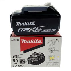 ## MAKITA マキタ 18v 5.0Ah リチウムイオンバッテリ BL1850B ブラック 純正バッテリ 未使用品 Sランク
