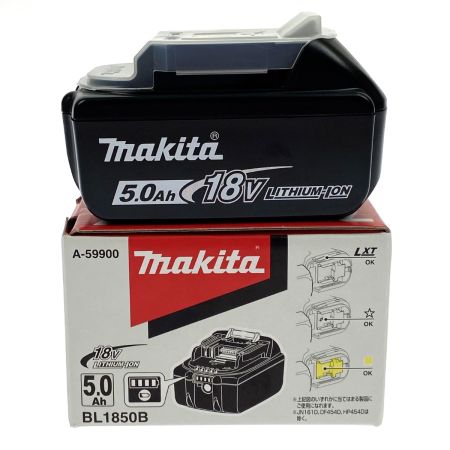  MAKITA マキタ 18v 5.0Ah リチウムイオンバッテリ BL1850B ブラック 純正バッテリ 未使用品
