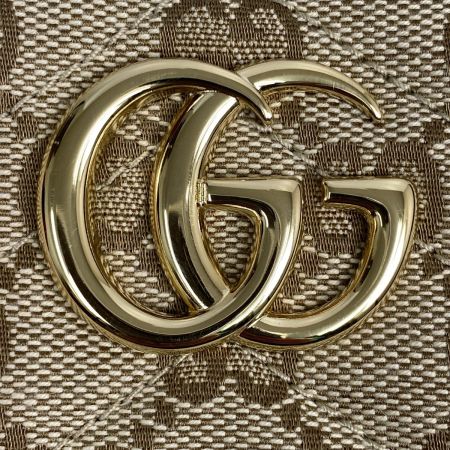  GUCCI グッチ ダブルG ジップアラウンドウォレット 長財布 サンド＆ダークブラウン GGキャンバス 443123
