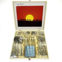 ## Noritake ノリタケ シルクロード カトラリーセット 20点 未使用品 スプーン大小・フォーク・ナイフセット Sランク
