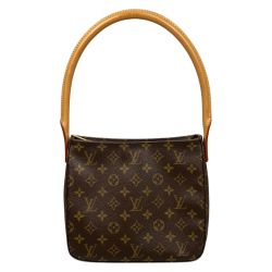 ## LOUIS VUITTON ルイヴィトン モノグラム ルーピングMM ハンドバッグ M51146 ブラウン Cランク
