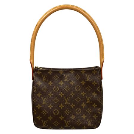  LOUIS VUITTON ルイヴィトン モノグラム ルーピングMM ハンドバッグ M51146 ブラウン