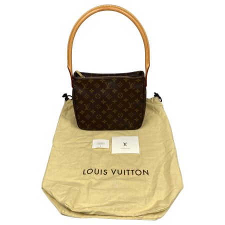  LOUIS VUITTON ルイヴィトン モノグラム ルーピングMM ハンドバッグ M51146 ブラウン