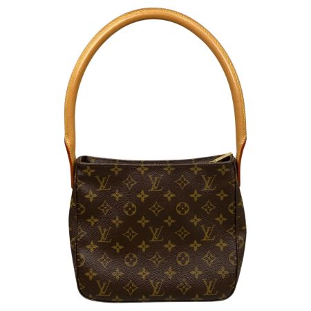  LOUIS VUITTON ルイヴィトン モノグラム ルーピングMM ハンドバッグ M51146 ブラウン