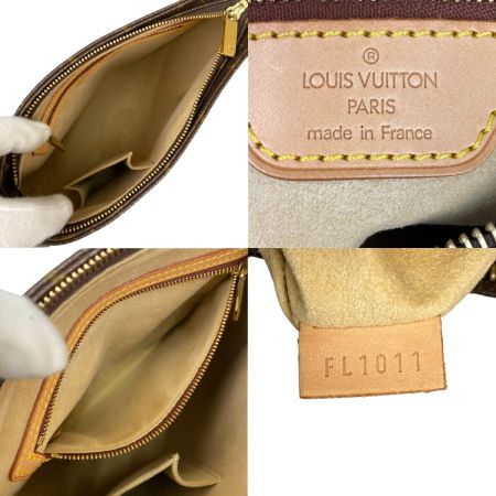  LOUIS VUITTON ルイヴィトン モノグラム ルーピングMM ハンドバッグ M51146 ブラウン