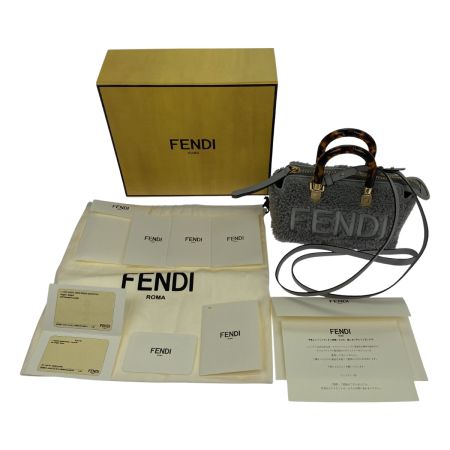  FENDI フェンディ バイザウェイ ミニ 2Wayショルダーバッグ  8BS067 ALP2 グレー