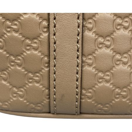  GUCCI グッチ マイクログッチシマ 2WAYハンドバッグ 449654 BMJ1G ベージュ