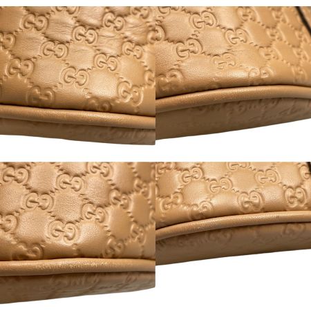  GUCCI グッチ マイクログッチシマ 2WAYハンドバッグ 449654 BMJ1G ベージュ