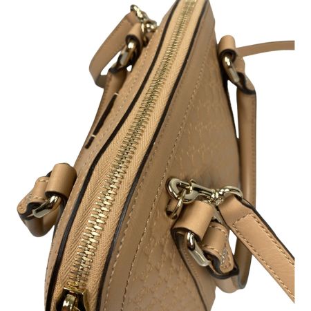  GUCCI グッチ マイクログッチシマ 2WAYハンドバッグ 449654 BMJ1G ベージュ