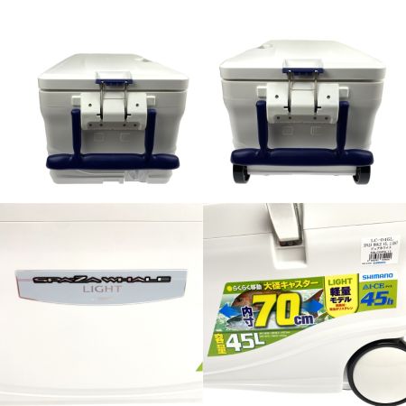  SHIMANO シマノ スペーザ ホエール ライト 450 LC-045L ピュアホワイト 45L クーラーボックス