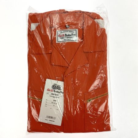  山田辰 Auto-bi つなぎ服 2600 オレンジ 3Lサイズ 長袖 綿100%