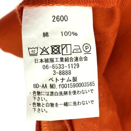  山田辰 Auto-bi つなぎ服 2600 オレンジ 3Lサイズ 長袖 綿100%