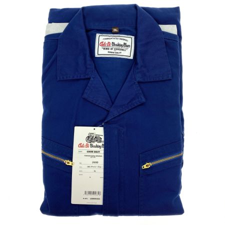  山田辰 Auto-bi つなぎ服 2600 ネイビーブルー 3Lサイズ 長袖 綿100% 未使用品