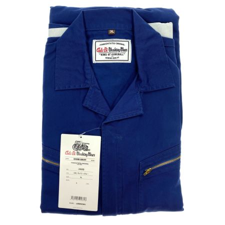  山田辰 Auto-bi つなぎ服 2600 ネイビーブルー 3Lサイズ 長袖 綿100% 未使用品