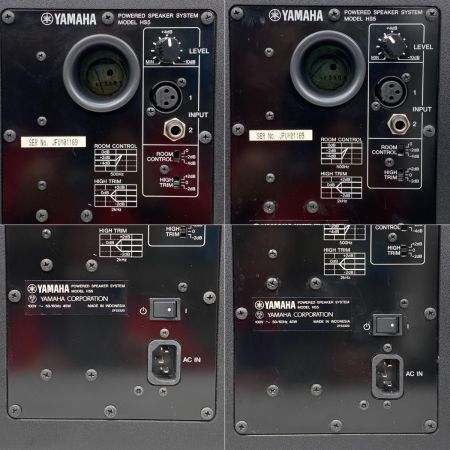  YAMAHA ヤマハ パワードスタジオモニタースピーカー HS5 ブラック ペア