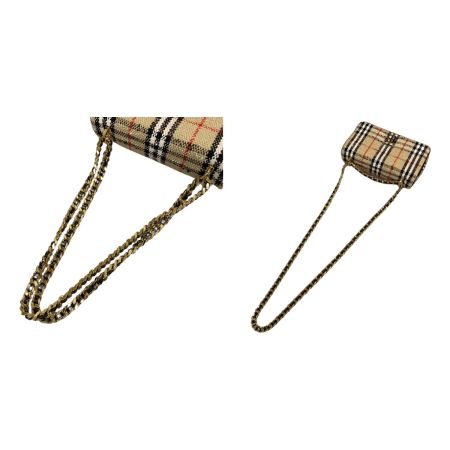  BURBERRY バーバリー ミニ ローラバッグ コットン ウール ナイロン ショルダーバッグ 8063083 アーカイブベージュ 