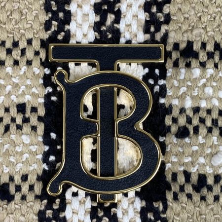  BURBERRY バーバリー ミニ ローラバッグ コットン ウール ナイロン ショルダーバッグ 8063083 アーカイブベージュ 