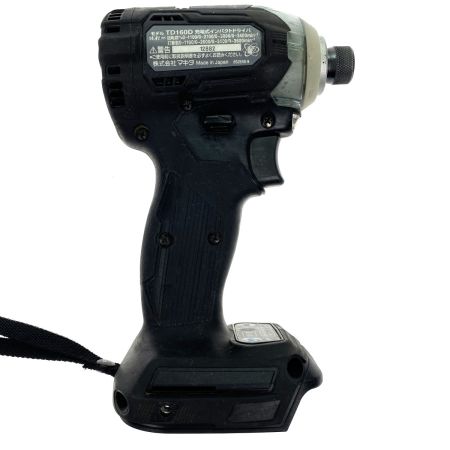  MAKITA マキタ 14.4V充電式インパクトドライバ TD160D ブラック 動作確認済 充電器・充電池1個・ケース付