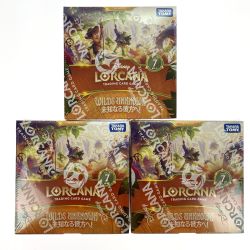 ##  ディズニー・ロルカナ・TCG 日本語版 ブースターパック WILDS UNKNOWN 未知なる彼方へ! 3BOXセット 未開封 シュリンク付 Nランク
