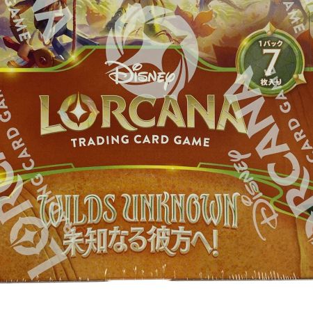   ディズニー・ロルカナ・TCG 日本語版 ブースターパック WILDS UNKNOWN 未知なる彼方へ! 3BOXセット 未開封 シュリンク付