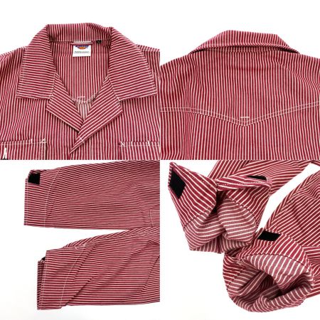  Dickies ディッキーズ ストレッチヒッコリーツナギ D-716 レッド 3Lサイズ