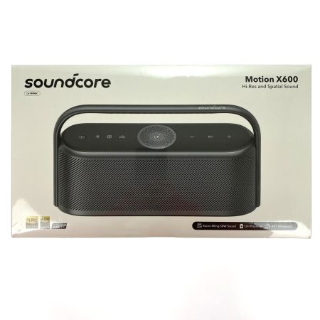  ANKER アンカー(家電) Soundcore Motion X600 Bluetoothスピーカー soundcore Motion x600 ブラック リコール対象外品 未開封品