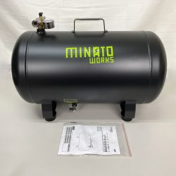 ## ミナト アルミ製 エアサブタンク CPT-391AL ブラック 容量39L/エアーコンプレッサー用 Sランク
