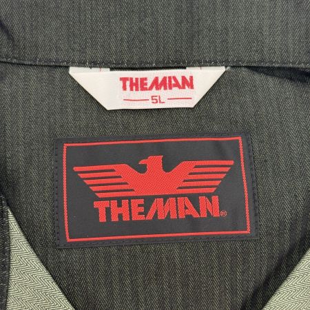  山田辰 つなぎ作業服 THE MAN 91-ATO-2 BC クロ 5Lサイズ 長袖 ツヅキ服 オールシーズン