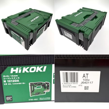  HiKOKI ハイコーキ 10.8V コードレスタッカ N1212DA(LS) 充電器・充電池1個・ケース・ゴーグル付