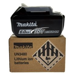 ## MAKITA マキタ 18v 6.0Ah リチウムイオンバッテリ BL1860B 純正バッテリ 未使用品 (1)  Sランク