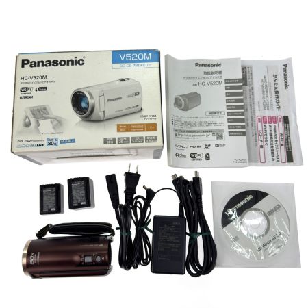  Panasonic パナソニック デジタルハイビジョンビデオカメラ V520M-T ブラウン 動作確認済み