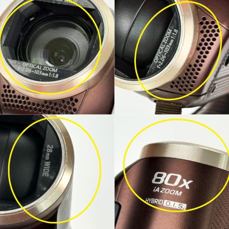  Panasonic パナソニック デジタルハイビジョンビデオカメラ V520M-T ブラウン 動作確認済み