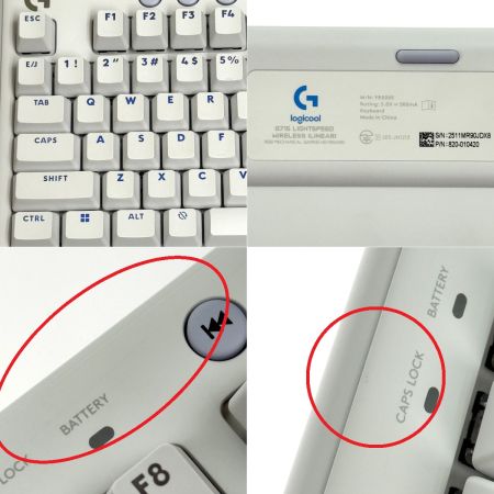  Logicool G G715 ワイヤレス ゲーミング キーボード(リニア) パームレスト付き