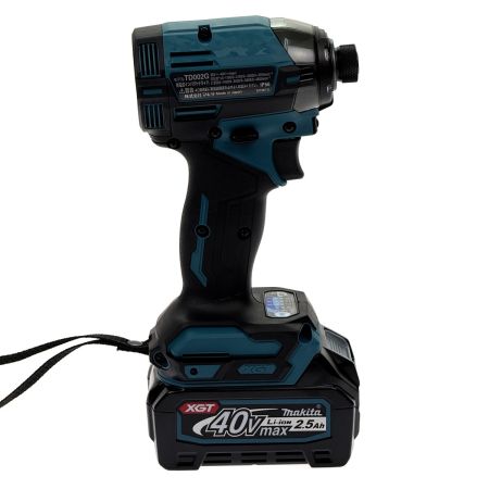  MAKITA マキタ 40V 充電式インパクトドライバ TD002GRDX ブルー 充電器・充電池2個・ケース付 未使用品
