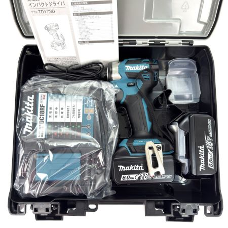  MAKITA マキタ 18V 充電式インパクトドライバ TD173DRGX ブルー 充電器・充電池2個・ケース付 未使用品