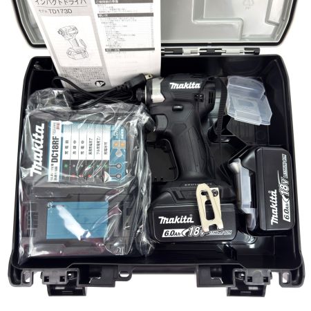  MAKITA マキタ 18V 充電式インパクトドライバ TD173DRGXB ブラック 充電器・充電池2個・ケース付 未使用品