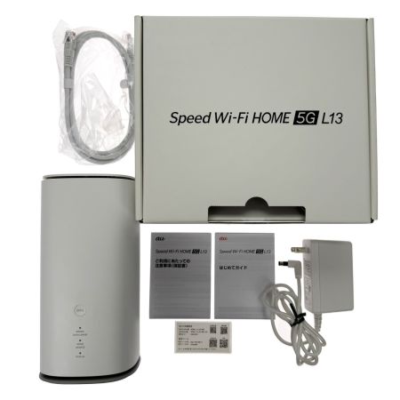  KDDI Speed Wi-Fi HOME 5G L13 ZTR02SWU ホワイト 利用判定○