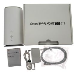 ## KDDI Speed Wi-Fi HOME 5G L13 ZTR02SWU ホワイト 利用判定○ タバコ臭有 Bランク