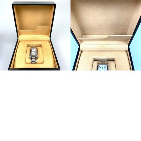  BVLGARI ブルガリ レッタンゴロ 自動巻き 腕時計 ホワイト文字盤 タバコ臭あり RT45S