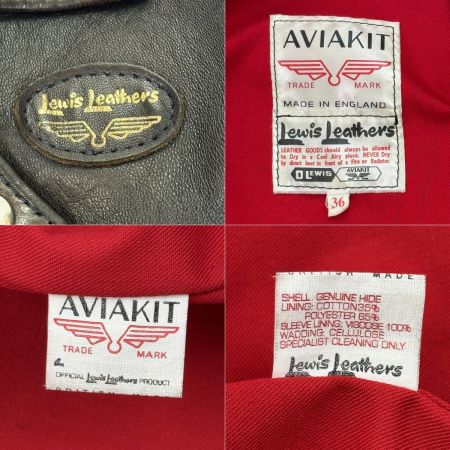  Lewis Leathers No.391 LIGHTNING ダブルライダースジャケット ブラック サイズ36 牛革 使用感有